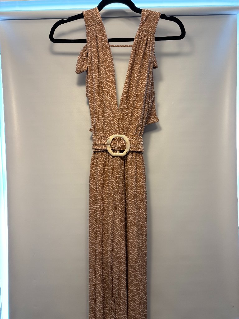 Sabina Musayev Belted Jumpsuit